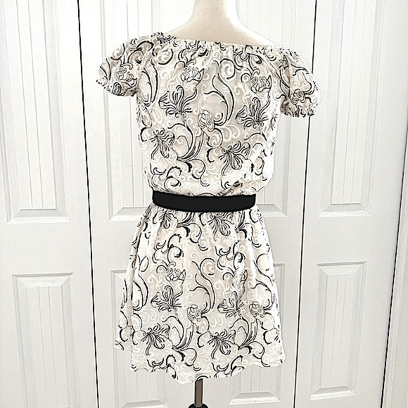 Alice + Olivia Janelle Embroidered Silk Mini Cram Black Dress Size 6 - Picture 6 of 16